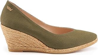 VISCATARoses Espadrille Canvas Wedges Spain Handmade 2 ½” Heel Woman Wedge Pumps with Organic Cotton Canvas and 100% Natural Jute Midsole for All Occasions: Casual, Work, Party