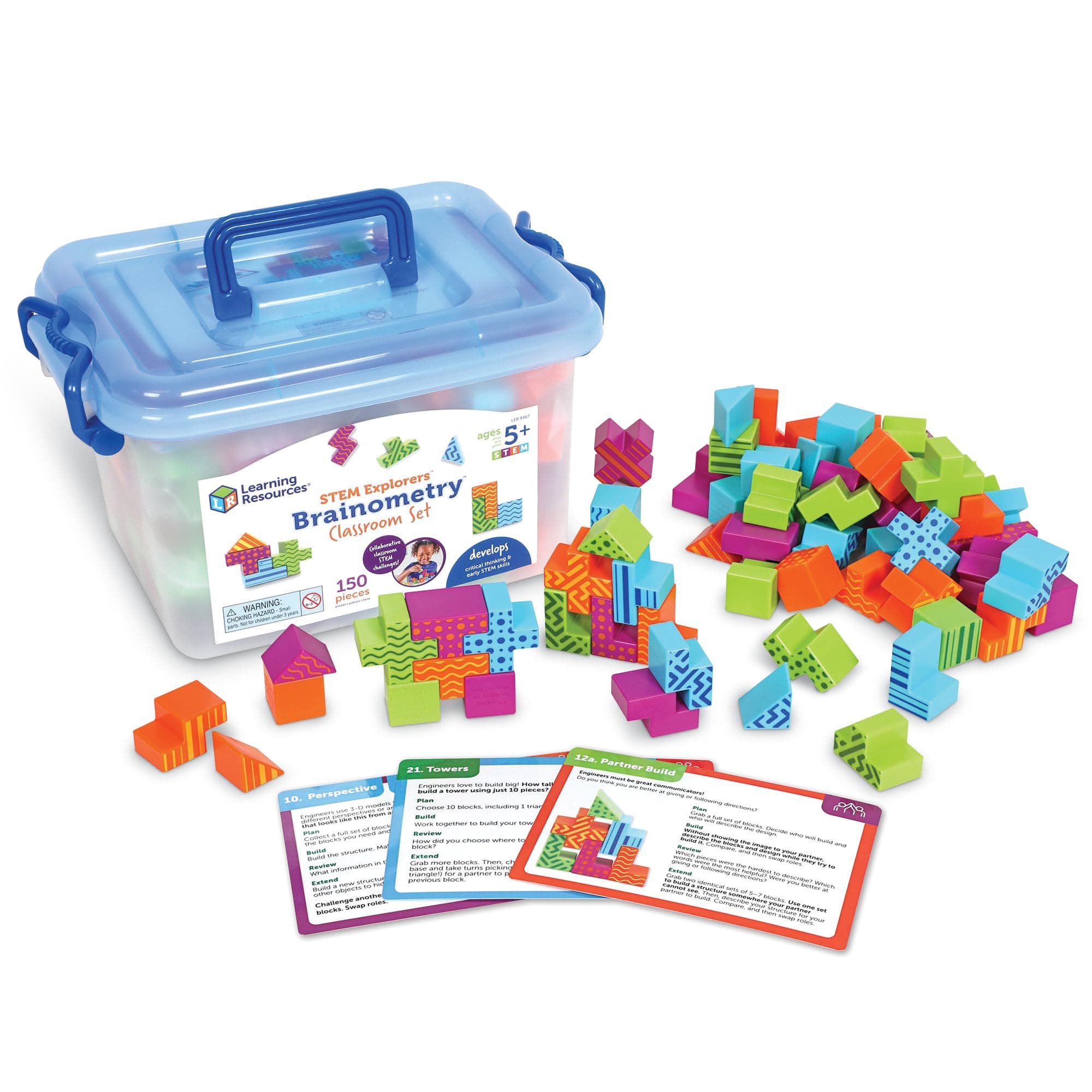STEM Explorers Brainometry Classroom Set, Kids Games, Puzzles, Sensory Toys, Classroom Must Haves, Montessori Toys, 3D Puzzle, Brain Games, Math Manipulatives, Puzzles for Kids