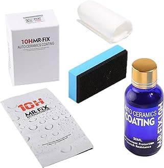 Anti-Scratch Vehicle 10H Ceramic Coating Polish Liquid Glass Paint complete Super Shine Repair Agent Care Hydrophobic Auto Detailing for all Auto mobiles, Cars & Motorcycles multi needs (30ML+ kit)
