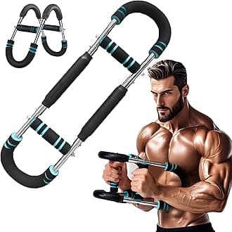 Twister Arm Trainer,60-150lb Adjustable Chest Workout Equipment, Twister Arm Trainer,Portable Power Twister Bar,Detachable Design Fitness Anywhere,Suitable for Camping, Home, Office, Gym
