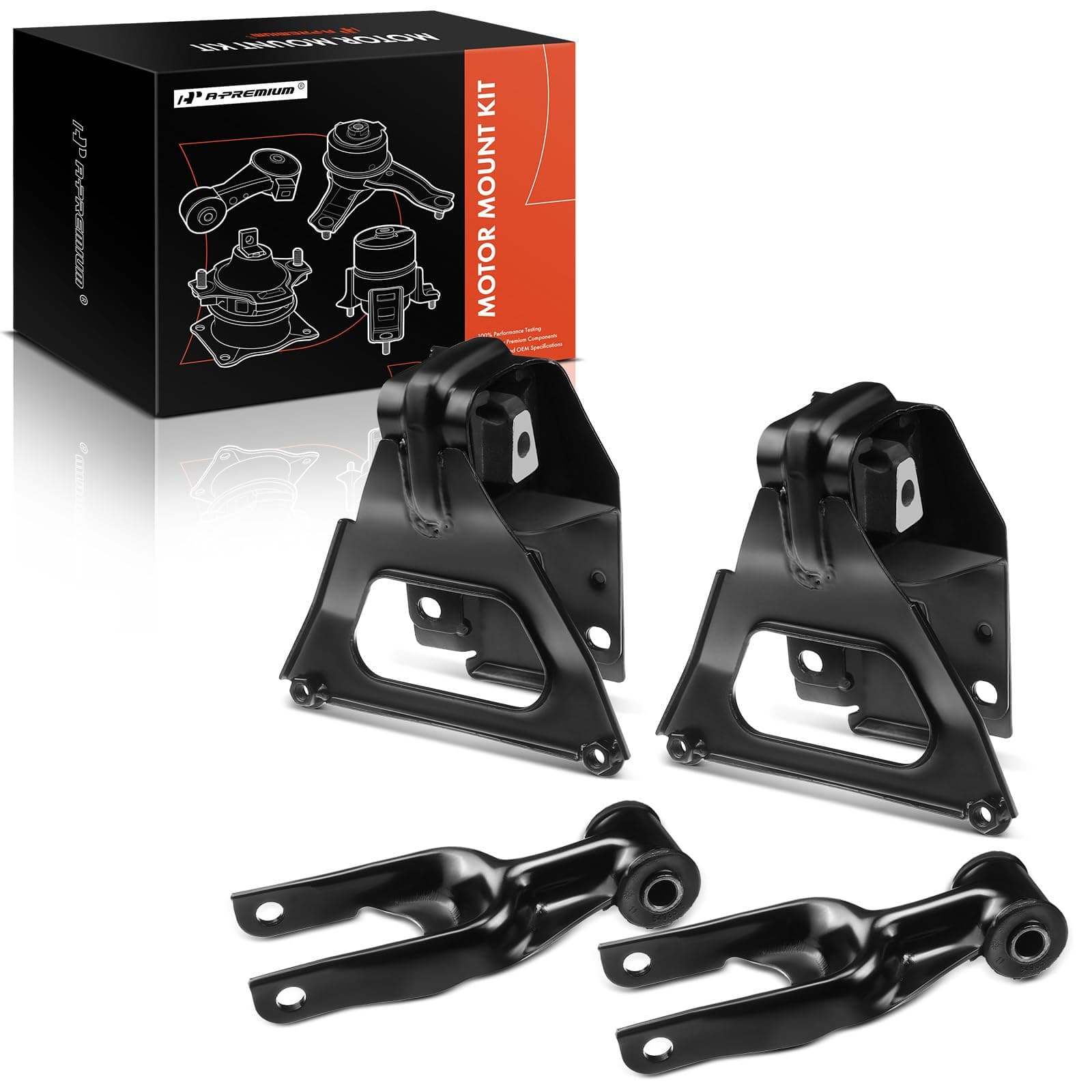 4PCS Front Left Right Engine Motor Mount Torque Strut Mount Set Compatible with Chevrolet Impala Monte Carlo & Buick Allure LaCrosse Regal & Oldsmobile Intrigue & Pontiac Grand Prix, V6 3.8L