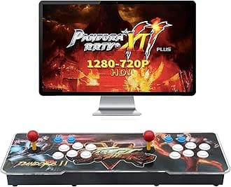 30000 Games in 1 Arcade Game Console ,Pandora Treasure 3D Double Stick,30000 Classic Arcade Games,Search Game, Support 3D,Favorite List, 4 Players Online,1280X720 Full HD Video