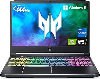 Predator Helios 300 PH315-54-760S Gaming Laptop | Intel i7-11800H | NVIDIA GeForce RTX 3060 GPU | 15.6" FHD 144Hz 3ms IPS Display | 16GB DDR4 | 512GB SSD | Killer WiFi 6 | RGB Keyboard