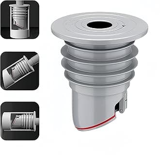Washing Machine Drain Hose Seal, Anti-Odor Floor Drain Plug Sewer Pipe Seal Ring Sealing Cover, Washing Machine Sealing Plug (1, M: 45-50MM)