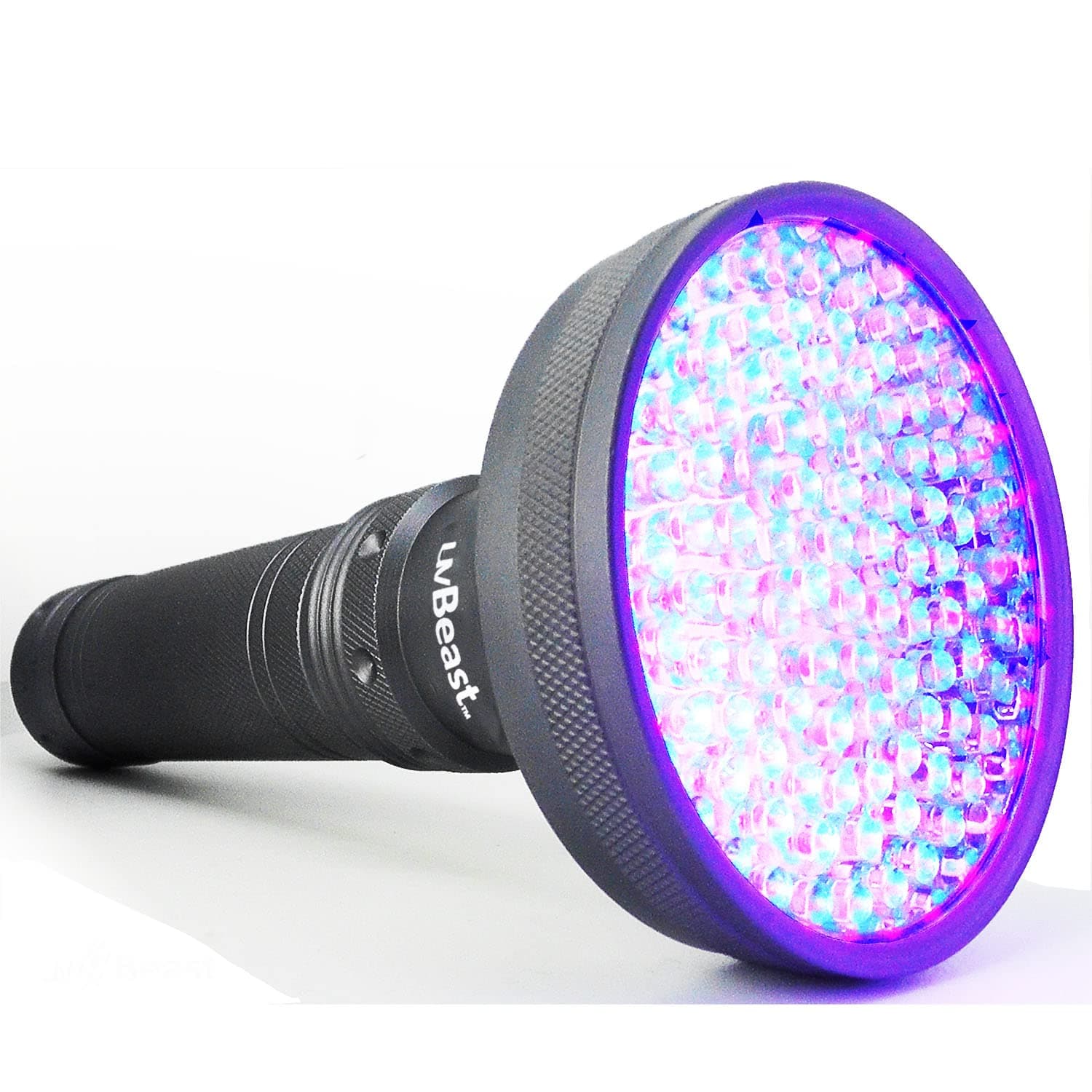 uvBeast New Version 2 - UV Torch Black Light Flashlight with HIGH Definition 100 LED Flood 385-395nm UV Best for Commercial/Domestic Use Even in Ambient Light - Registered Design Designed in England