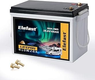 24V 100A Lifepo4 Lithium battery, Built-in 200A BMS,2560wh Long Range 86lb thrust, 8000 Deep Cycle & 10 Years,Perfect for Trolling Motors, Boat,Marine,RV,Solar System Home Storage