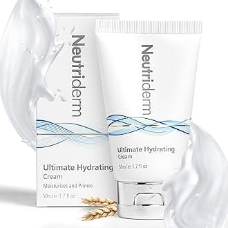 Ultimate Hydrating Moisturizer Face Cream With Vitamin E, Rice & Wheat Protein – Hydrating & Anti-Aging Moisturizer for Sensitive, Dry Skin – Face Primer for Women & Men, 1.7 oz