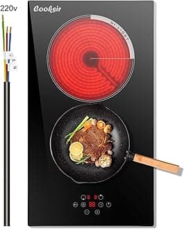 Electric Cooktop 12 Inch with Touch Control