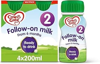 – Cow & Gate 2 Baby Milk Formula Multipack, 4 x 200ml