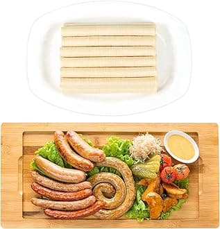 FAIRSKY Edible Drying Sausage Casing, HALAL Collagen Sausage Casings for Flavorous Homemade Sausages 15m/49ft, Diameter 32mm/ 1 1/4'',1 Roll