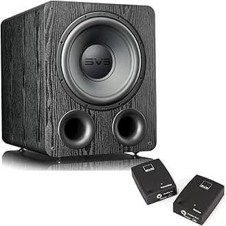 PB-1000 Pro 10 Inch Ported Subwoofer with SoundPath Wireless Audio Adapter (Premium Black Ash)