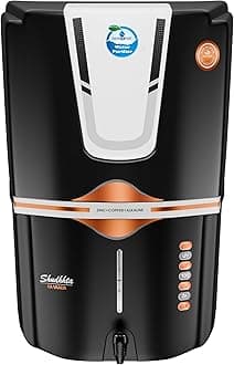 - AQUA D PURE 12L Multi-Stage RO Water Purifier with Zinc Copper Alkaline Filter, UV, UF, TDS Controller with Multiple Water Source Compatibility & Energy Saving Mode, Best for Home and Office, Silver