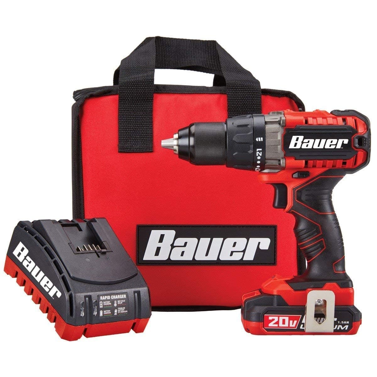 Bauer Tools20V Hypermax Lithium 1/2 in. Drill/Driver Kit