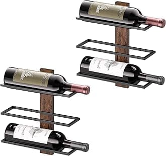 B4Life Wine Rack Wall Mounted Wall Wine Rack Wall Wine Racks for 6 Wine Bottle Wall Mount Wine Rack Hanging Wine Rack Wine Holder Wall Wine Racks for Wall Wine Wall Decor