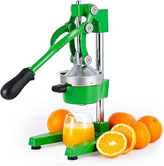 CO-ZHand Press Juicer Machine, Manual Orange Juicer and Professional Citrus Juicer for Orange Juice Pom Lime Lemon Juice, Commercial Lemon Squeezer and Orange Crusher, Easy to Clean, Green