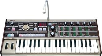 MICROKORG 37 Key Analogue Modelling Synthesizer with Vocoder, Grey