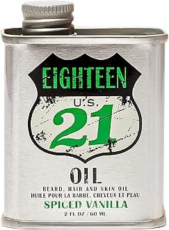 - Hair, Skin & Beard Oil for Men, 4 Scents - Non-Greasy, Conditioning Balm with Castor Seed, Jojoba, and Argan Oils - Premium Tattoo and Mustache Care Products