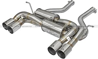 aFe Power 49-36324-P Exhaust System (AB; BMW M3/M4 2015 L6-3.0L (tt) SS-304 Pol-Quad)