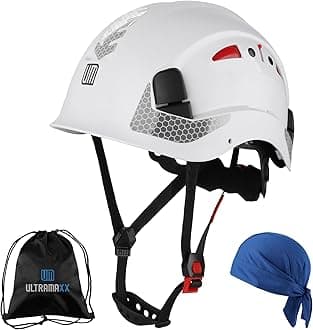 Safety Helmet Hard Hat, ANSI Z89.1 Approved Lightweight Vented Work Helmet, 6-Point Adjustable Ratchet Suspension Hardhat Ideal for Industrial and Construction