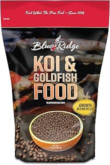 2 Pound Blend Size Pellet Growth Formula Koi & Goldfish Food