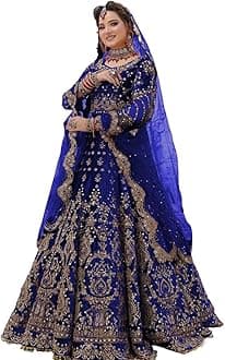 Women Wedding Wear 9000 Markable Velvet Lehenga With Beautiful Embroidery Work Bridal Wedding 4679