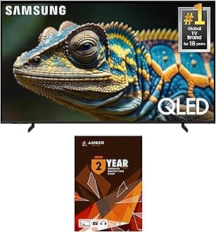 Samsung QN32Q60DAFXZA 32 Inch Q60D QLED 4K Smart TV with Quantum HDR and 2 Year Amber Protection Plan (2024)