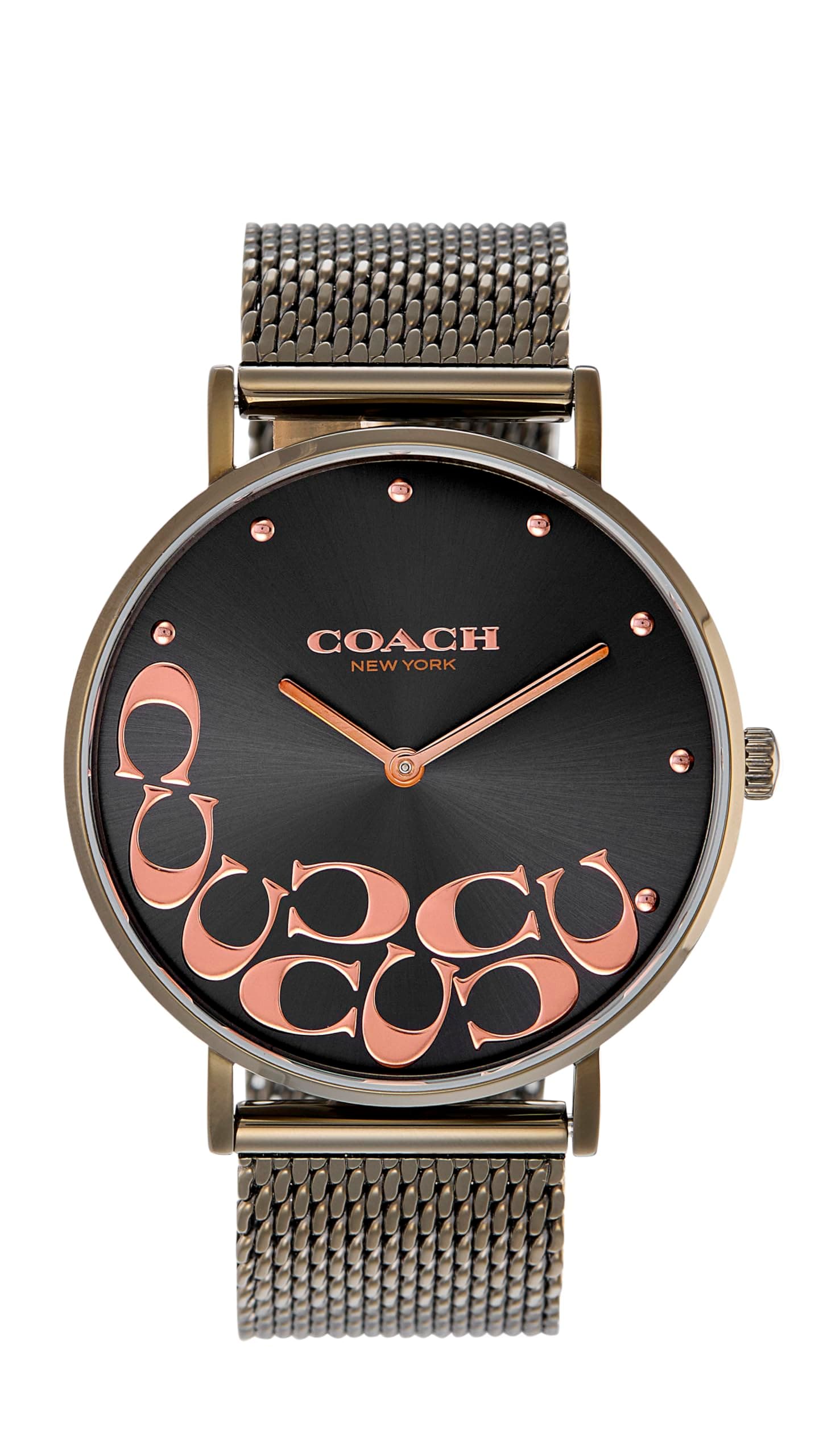 Perry Qtz Basic Grey Round Dial Women's Watch|Ionic Plated Grey Steel Material|Grey Color Band - 14503825