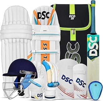 DSC Belter Kashmir Willow Complete Cricket Kit with Helmet for Mens