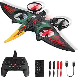 RC Aeroplane 2.4GHz Remote Controlled Aeroplane L0713 Quadcopter Floating Fighter Aircraft RC Aeroplane RTF for Beginners/Children/Adults, USB Charging, Green