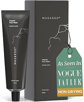 – Organic Face Wash: Hydrating Foaming Cleanser - Aloe Vera Cleanser With Vitamin C, E - Gentle Face Wash For Sensitive Skin & All Skins - Anti Aging Daily Facial Wash - 125g