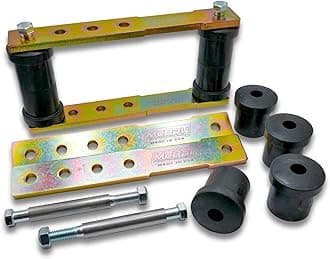 1" to 4" Adjustable 4-Position Rear Leaf Spring Shackle Lift Kit/Set Compatible with Select 1976-1981 Camaro/Firebird - MADE IN USA