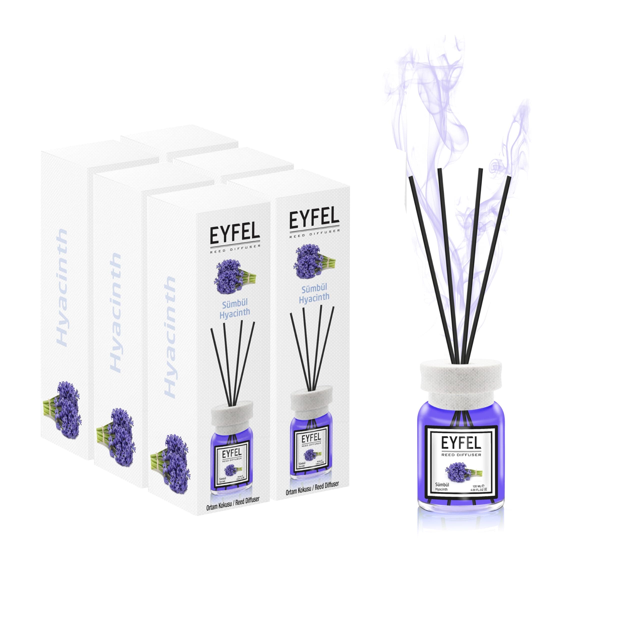 EYFEL REED DIFFUSER 120ML - HYACINTH [6PC COMBO]
