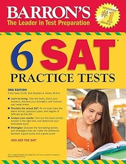 6 SAT Practice Tests: 3RD Edition (Barron's Test Prep) Paperback – Facsimile, 1 Sept. 2017