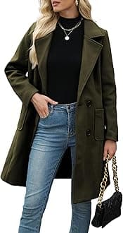 Bankeng womens Double Breasted Double Breasted