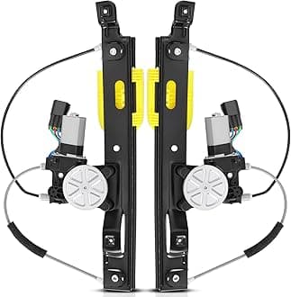 A-Premium Electric Power Window Regulator with Motor Compatible with Jaguar XF 2009-2015 XFR 2010-2015 XFR-S 2013-2015 Rear Left and Right 2-PC Set