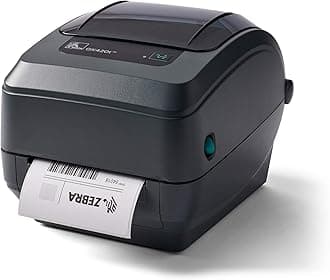 Zebra - GK420t Thermal Transfer Desktop Printer for Labels, Receipts, Barcodes, Tags, and Wrist Bands - Print Width of 4 in - USB, Serial, and Parallel Connectivity (Renewed)