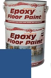 Epoxy Resin Floor Paint by Ask Coatings. for Garage, Industrial and Domestic. 2.5L (Dark Blue)