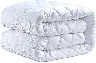 King Size Mattress Protector fitted Quilted Extra Deep 40cm Stretch Skirt Anti Allergy,Mattress Cover (152 x 200) Not-Waterproof