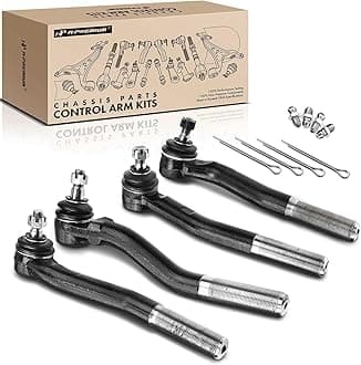 A-Premium 4PCS Lower & Upper Outer Steering Tie Rod End Compatible with Jeep Grand Cherokee 1999-2004 4.0L 4.7L Replace# ES3474 ES3473 ES3475 ES3472