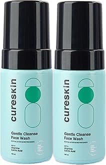 Gentle Cleanse Brightening Face Wash with Lactic Acid AHA Foam Face Wash for Women and Men | Face Wash for Men and Women, 100 ml (Pack of 2)