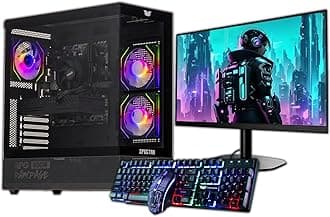 Veno Scorp Budget Gaming PC 22” Bundle Intel Core i3-8GB RAM - 500GB HDD – GT 710 2GB NeonZilla ARGB Gaming Case - WINDOWS 10