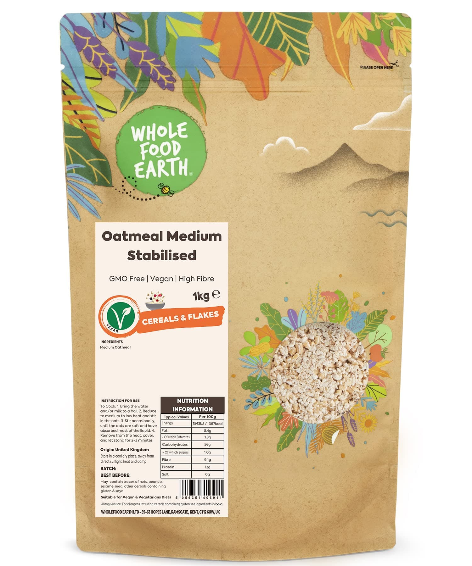 Oatmeal Medium 1kg