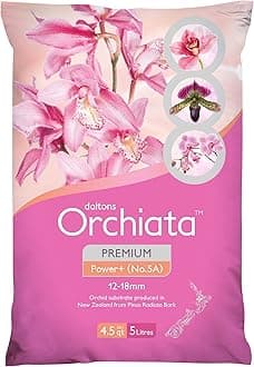 Orchid Bark, 100% Pure New Zealand Potting Mix - Classic 1/4in to 3/8in - for Superior Aeration, Flowering for Phalaenopsis, Vanda, Cattleya and houseplant Orchids (Formerly Besgrow)