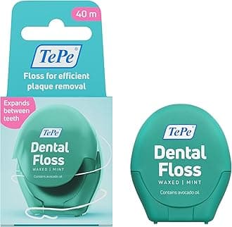 Dental Floss, Expanding Floss, Multiple Threads with Increased Surface for a Gentle and efficient Cleaning Between Teeth, for Very Narrow Gaps