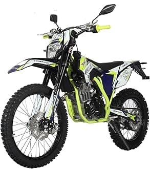 Templar 250cc Dirt Bike with All Lights and 5-Speed Manual Transmission, Electric/Kick Start! Big 21"/18" Wheels! Zongshen Brand Engine!