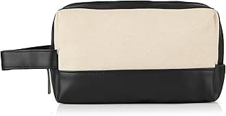 Lifelong Personalised Travel Pouch | Premium Water-Resistant Canvas Toiletry Bag for Men & Women |Compact & Spacious Toiletry Bag for Travel, Gym, Daily Use, Shaving Kit & Cosmetic Bag (Black)