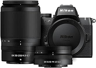 Nikon Z50 II with Two Lenses | Compact mirrorless Stills/Video Camera with Easy Color presets and Wireless Photo Sharing | USA Model