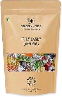 Grocery House Jelly Candy Chocolate Fruits Flavour Mix Flavours (300 Grams)