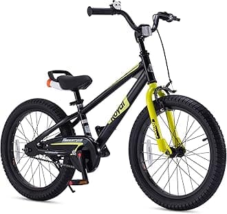RoyalBaby Freestyle-EZ Kids Bike, Easy Beginner to Learn Balancing to Biking, 16 18 Inch Balance & Pedal Bicycle for Boys Girls Ages 4-9 Years, Instant Assembly, Multiple Color Options