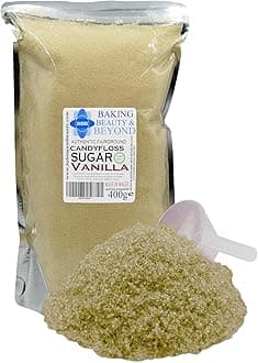 Baking Beauty and Beyond Premium Candy Floss Sugar 400g - Vanilla Flavour